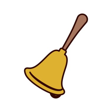 altın renkli el çan şekil