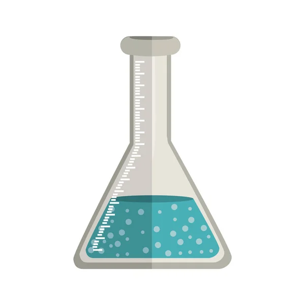 Vaso de precipitados para laboratorio con solución líquida — Archivo Imágenes Vectoriales