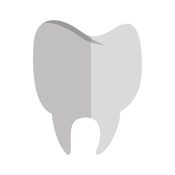 Dente silhueta na cor cinza degradada —  Vetores de Stock