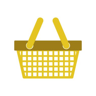 alışveriş sepeti ile siluet renk