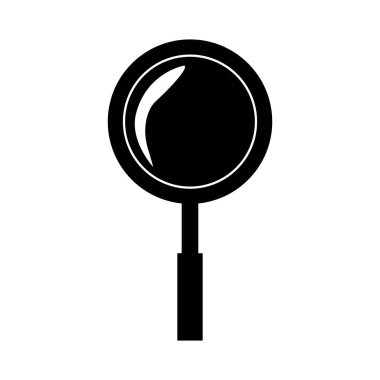 siluet Büyüteç tek renkli ile