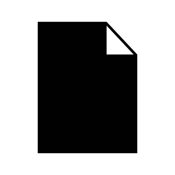 Silueta hoja de papel fondo negro — Archivo Imágenes Vectoriales