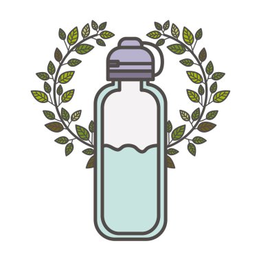 İzole su tasarım şişe