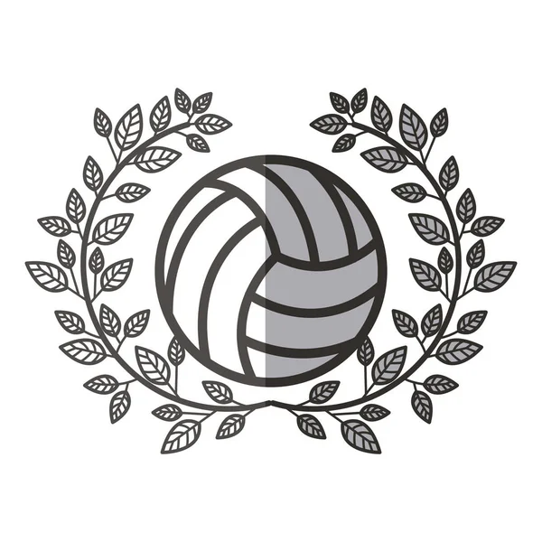 Bola aislada de diseño de voleibol — Archivo Imágenes Vectoriales