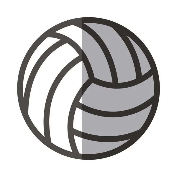 Изолированный мяч волейбольной конструкции — стоковый вектор