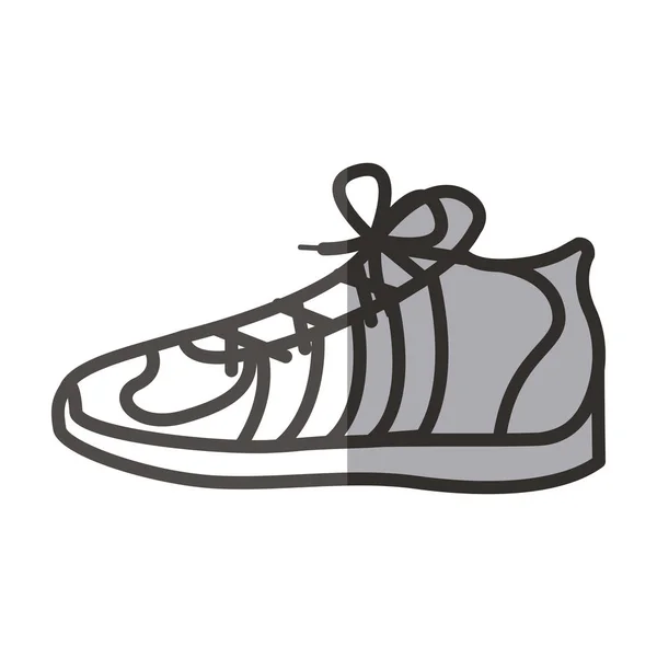Desain sepatu lari terisolasi - Stok Vektor
