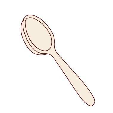 İzole kaşık çatal bıçak takımı tasarım