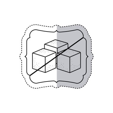 Ücretsiz şeker tasarım izole kare