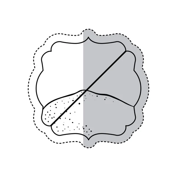 Isolierter Rahmen für freies Zuckerdesign — Stockvektor