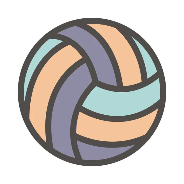 Isolierter Ball im Volleyball-Design — Stockvektor