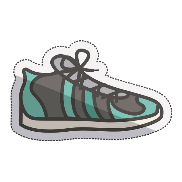 Diseño de zapatillas de running aisladas — Vector de stock