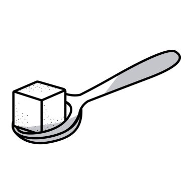 İzole şeker küp Tasarım