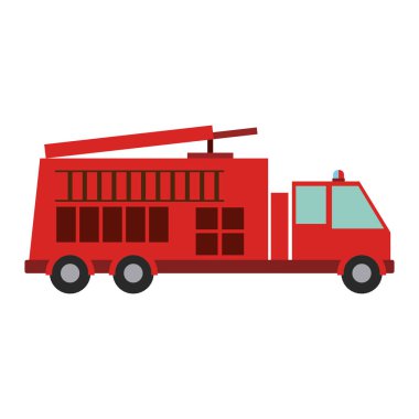 İzole yangın kamyon araç tasarım