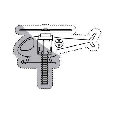 İzole helikopter tasarım