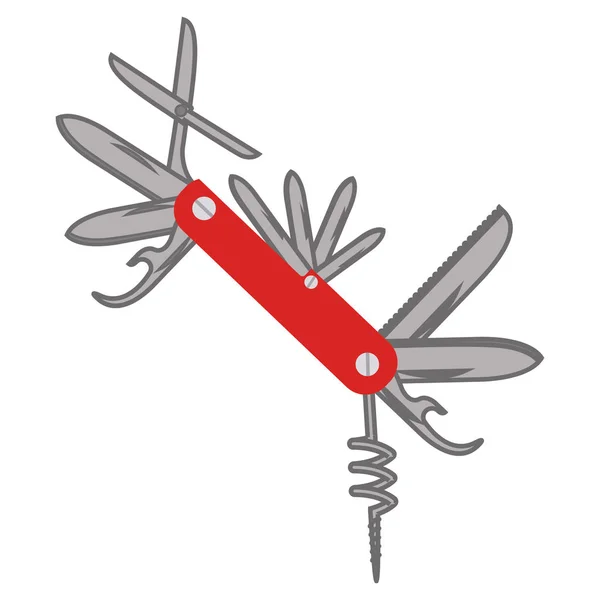 Couteau isolé de conception d'urgence — Image vectorielle