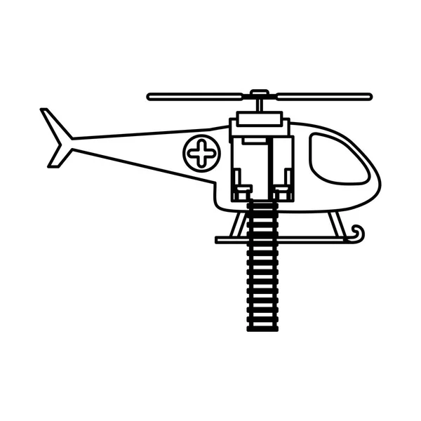 孤立的直升机设计 — 图库矢量图片