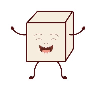 İzole şeker küp Tasarım