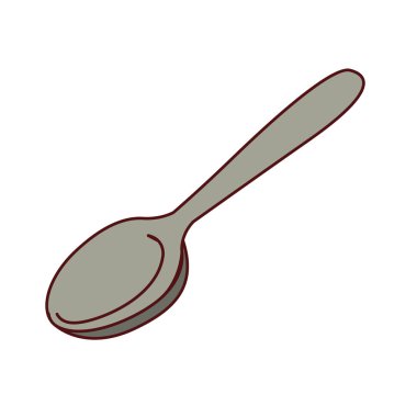 İzole kaşık tasarım