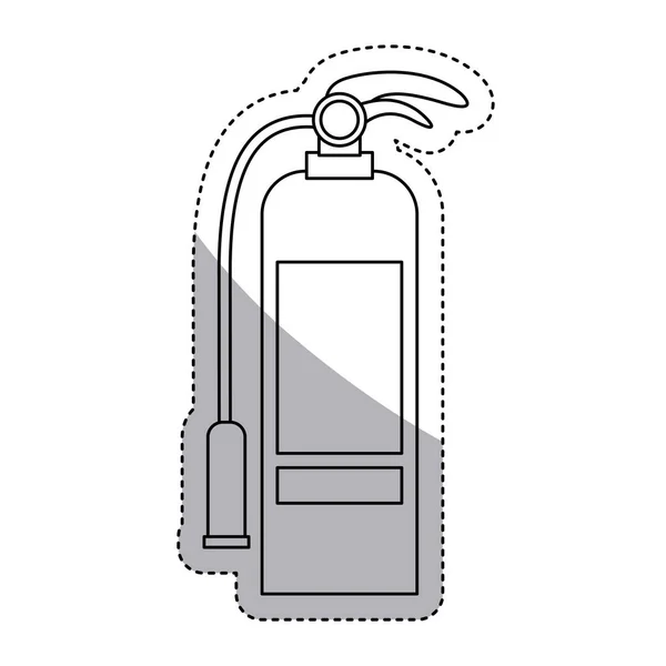 Isolated extinguisher of emergency design — Stock Vector