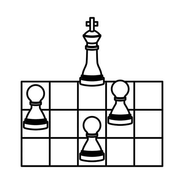 İzole satranç tasarım — Stok Vektör