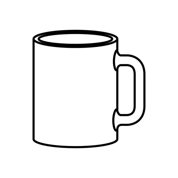 Tasse à café isolée design — Image vectorielle
