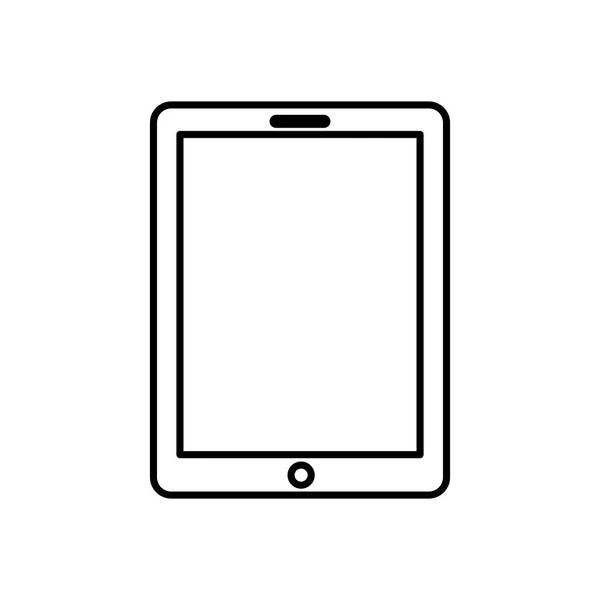 격리 된 태블릿 장치 디자인 — 스톡 벡터