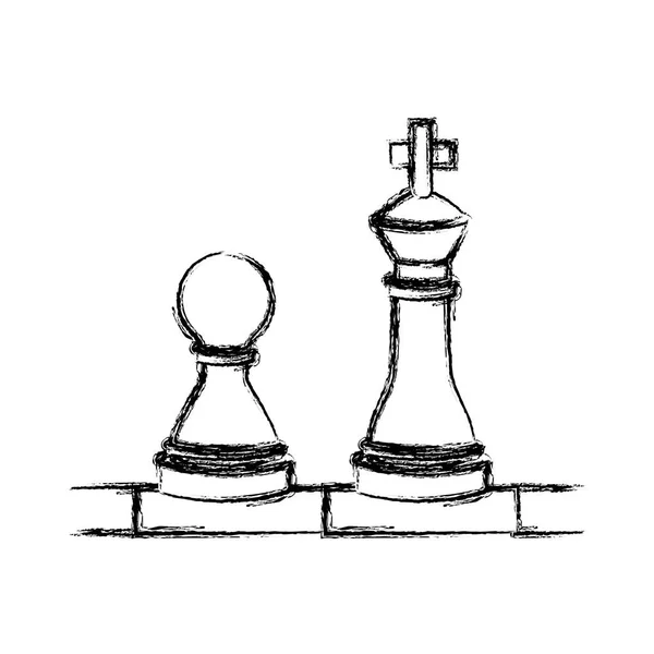 Diseño de ajedrez aislado — Archivo Imágenes Vectoriales