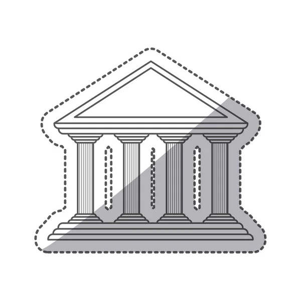 Diseño de banco aislado — Vector de stock