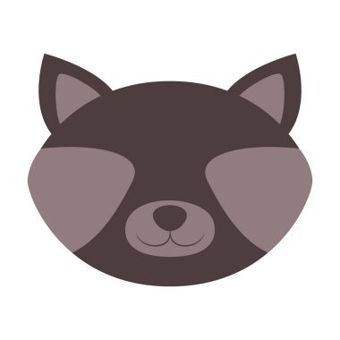 İzole Rakun karikatür tasarım