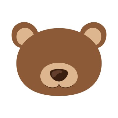 İzole ayı tasarım karikatür