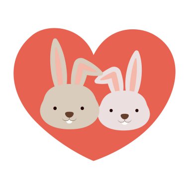 İzole tavşan karikatür tasarım