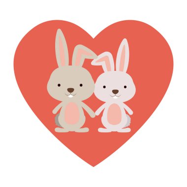 İzole tavşan karikatür tasarım