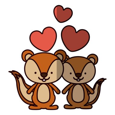 İzole sincap karikatür tasarım