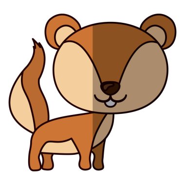 İzole sincap karikatür tasarım