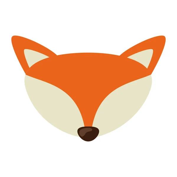 Izolované fox kreslený design — Stockový vektor