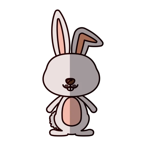 İzole tavşan karikatür tasarım — Stok Vektör