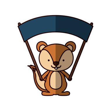 İzole sincap karikatür tasarım