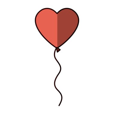 İzole kalp balon tasarımı