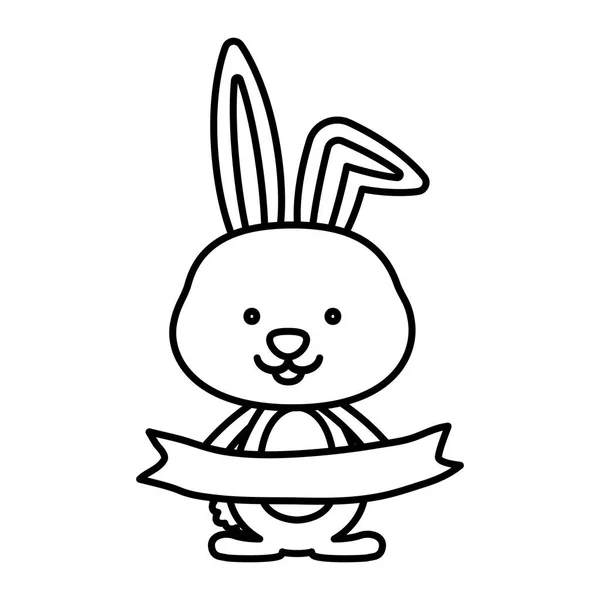 Isolated rabbit cartoon design — Stock Vector