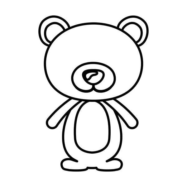 Design de desenhos animados urso isolado —  Vetores de Stock