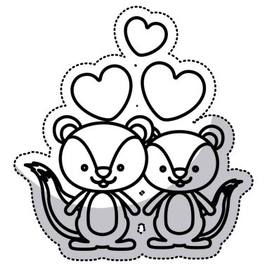 İzole sincap karikatür tasarım