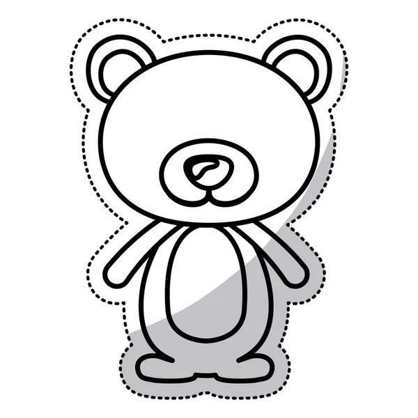 Isolato orso disegno del fumetto — Vettoriale Stock
