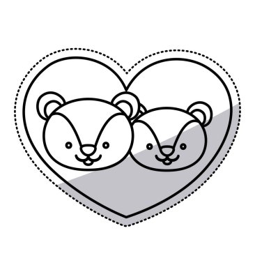 İzole sincap karikatür tasarım