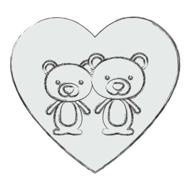 İzole ayı tasarım karikatür