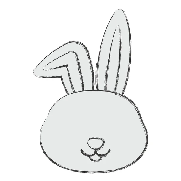 Дизайн ізольованого кролика мультфільм — стоковий вектор