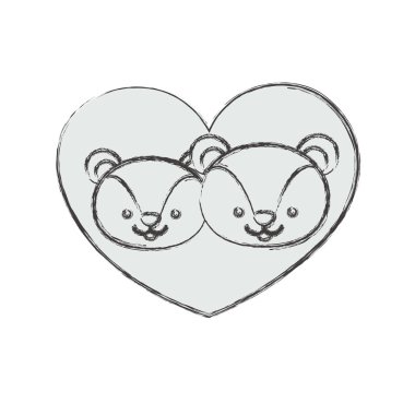 İzole sincap karikatür tasarım