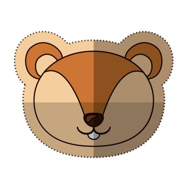 İzole sincap karikatür tasarım