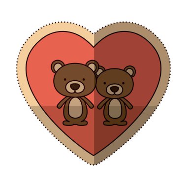 İzole ayı tasarım karikatür