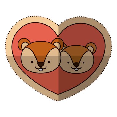 İzole sincap karikatür tasarım