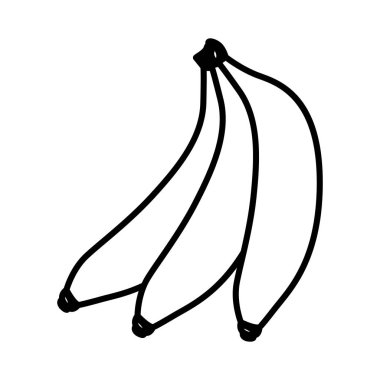 İzole muz meyve tasarım